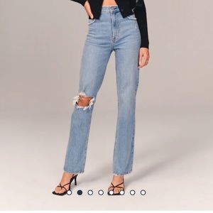 Abercrombie 90’s Straight Ultra High Rise Jeans size 26